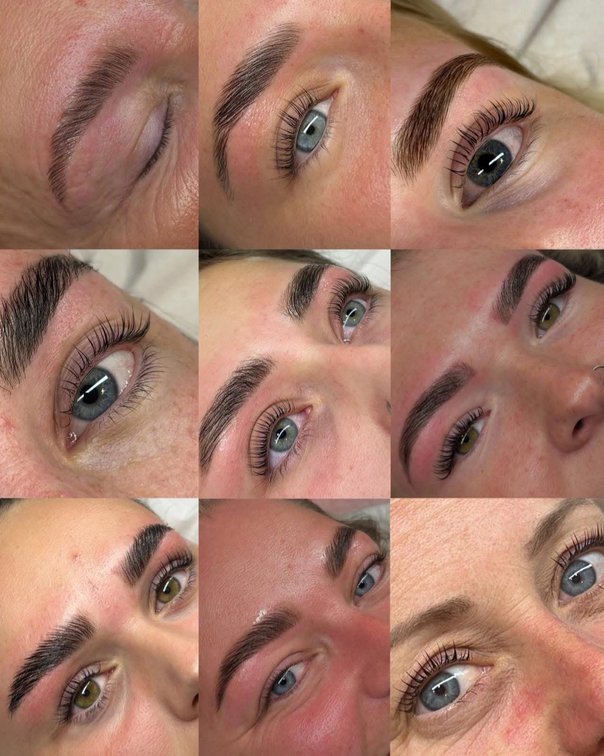 Lash lift and tint